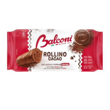 BALCONI ROLLINO CACAO 6X37GR ΚΡΕΜΑ ΚΑΚΑΟ